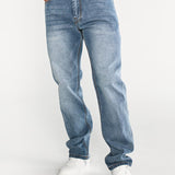 Jeans Rectos Hombre Tribllend Stretch Azul Claro Cat