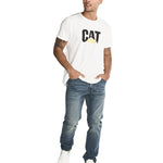 Jeans Casual Hombre Eco Stretch Denim Slim Azul Cat