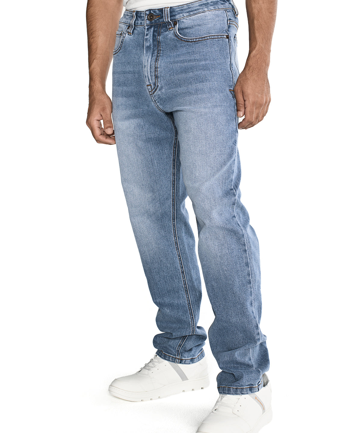 Jeans Denim Hombre Eco Stretch Denim Straight Azul Cat