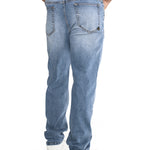 Jeans Denim Hombre Eco Stretch Denim Straight Azul Cat