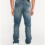 Jeans Rectos Hombre Eco Stretch Azul Cat