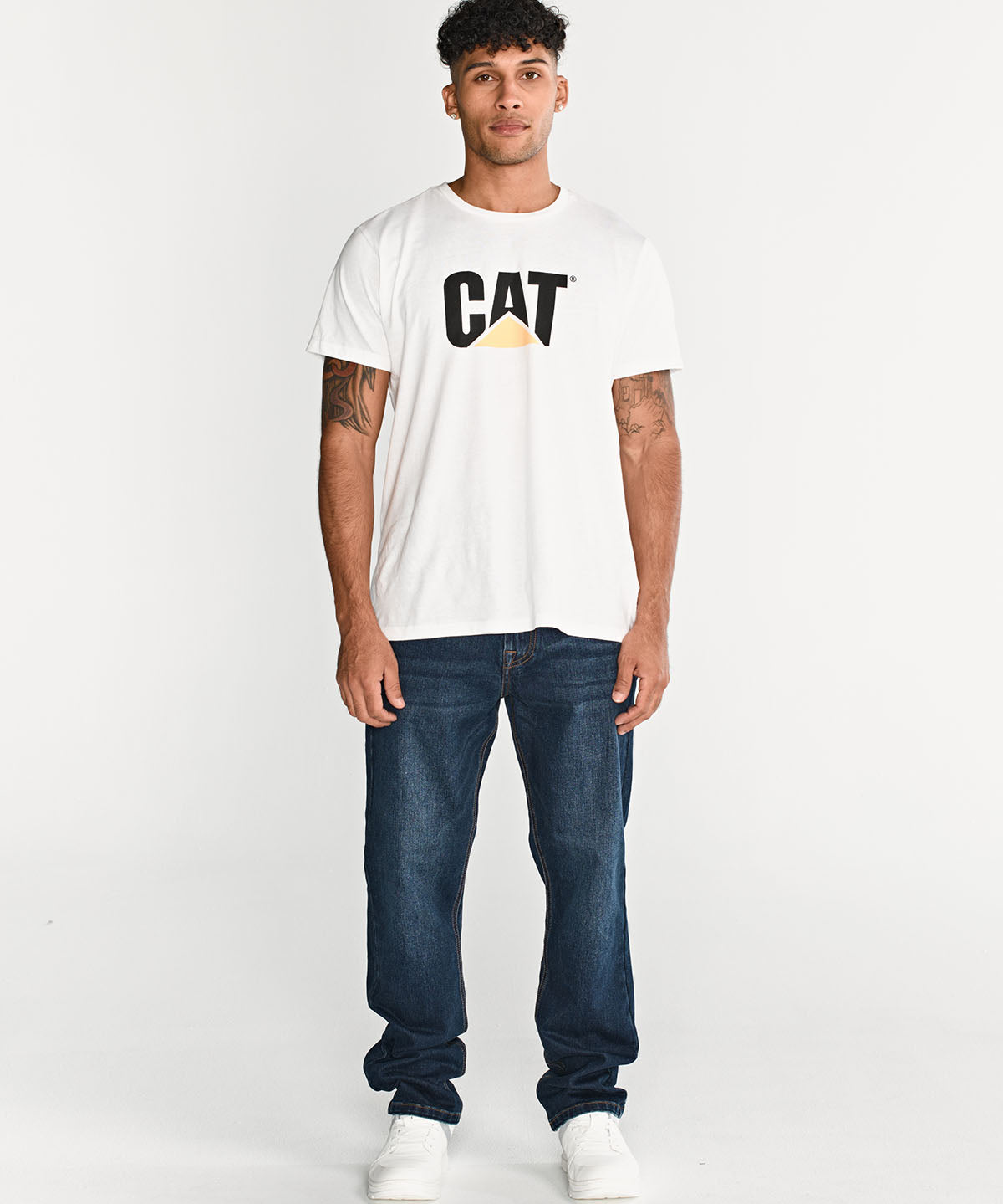 Jeans Hombre CAT Eco Stretch Straight Indigo Dark Stone