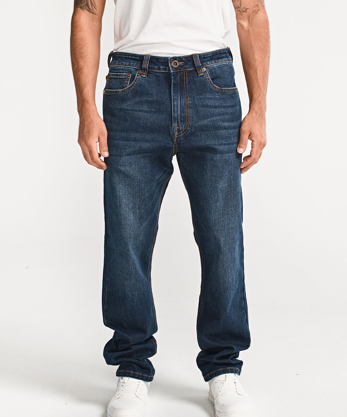 Jeans Hombre CAT Eco Stretch Straight Indigo Dark Stone