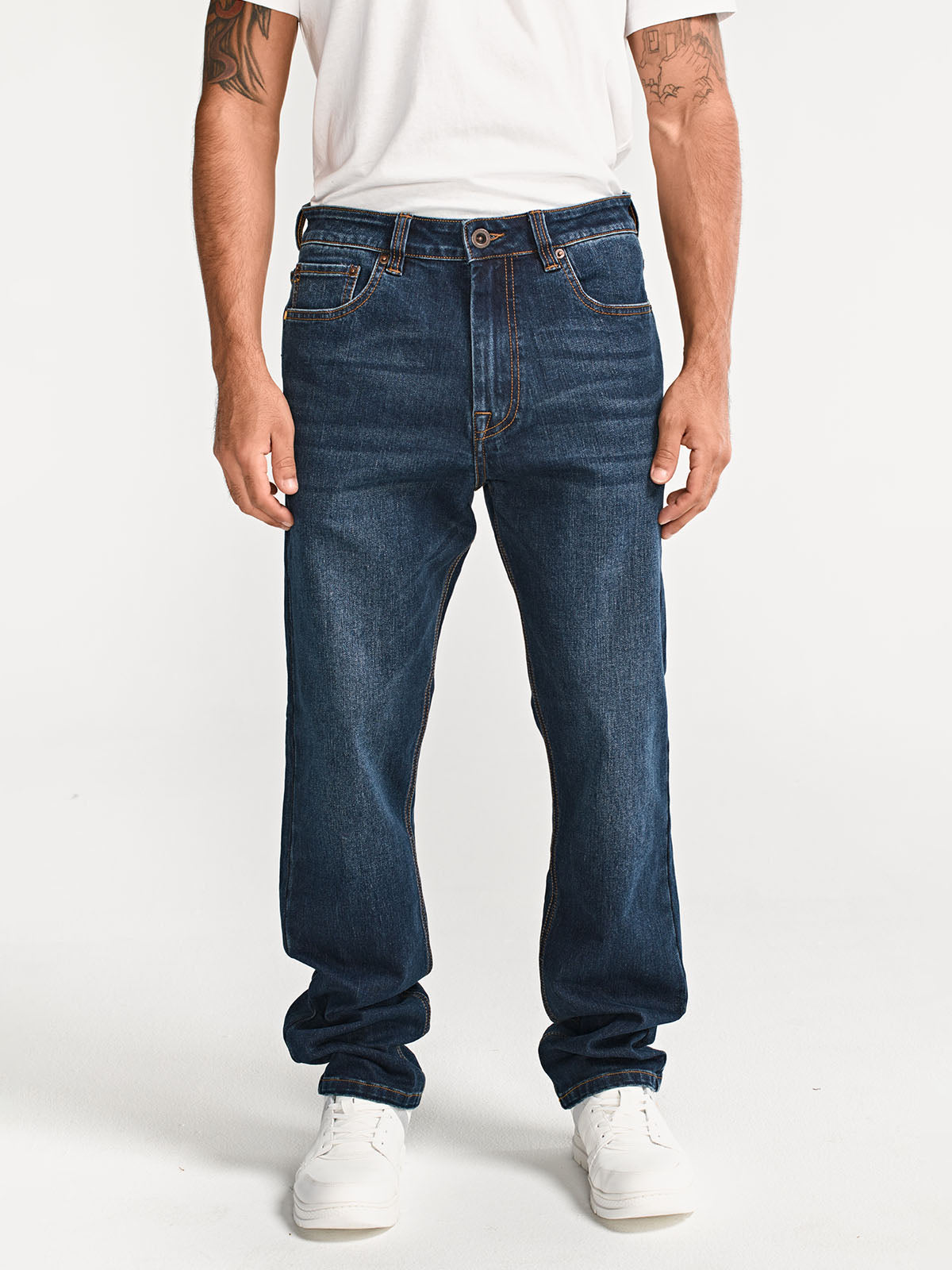 Jeans Hombre CAT Eco Stretch Straight Indigo Dark Stone
