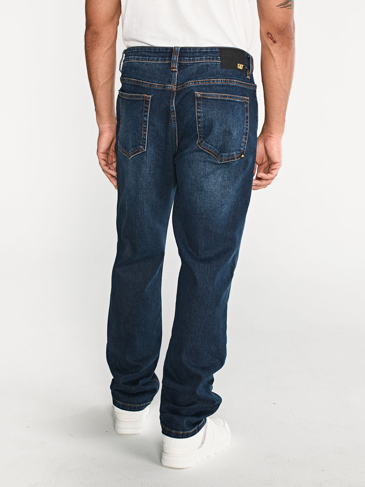 Jeans Hombre CAT Eco Stretch Straight Indigo Dark Stone