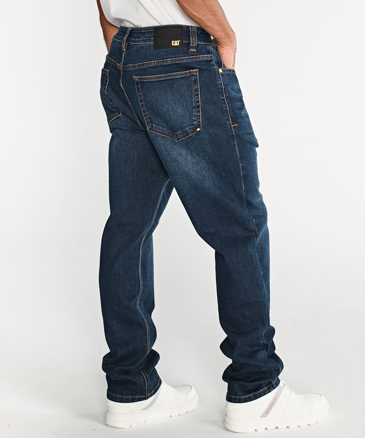 Jeans Hombre CAT Eco Stretch Straight Indigo Dark Stone