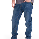 Jeans Casual Hombre Coolmax Denim Slim Azul Cat