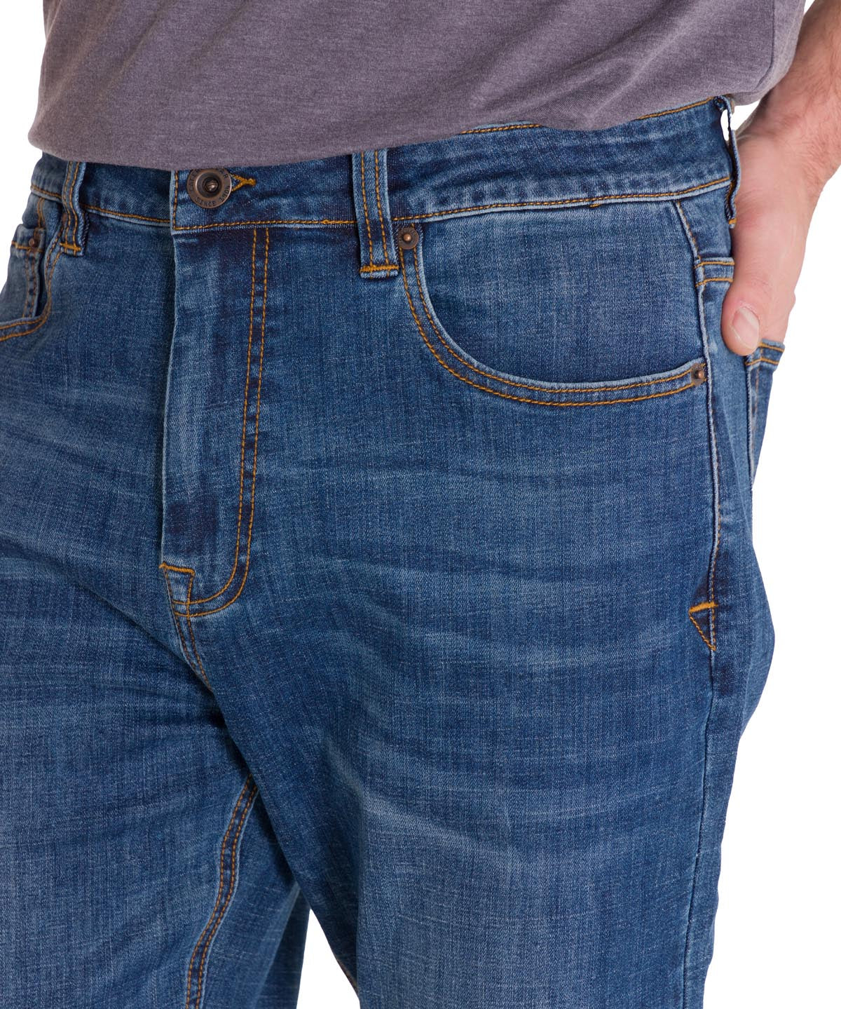 Jeans Casual Hombre Coolmax Denim Slim Azul Cat