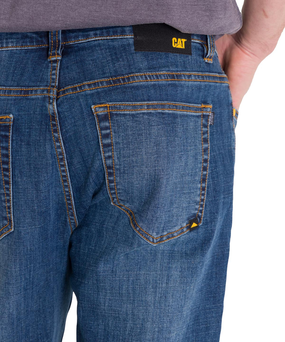 Jeans Casual Hombre Coolmax Denim Slim Azul Cat