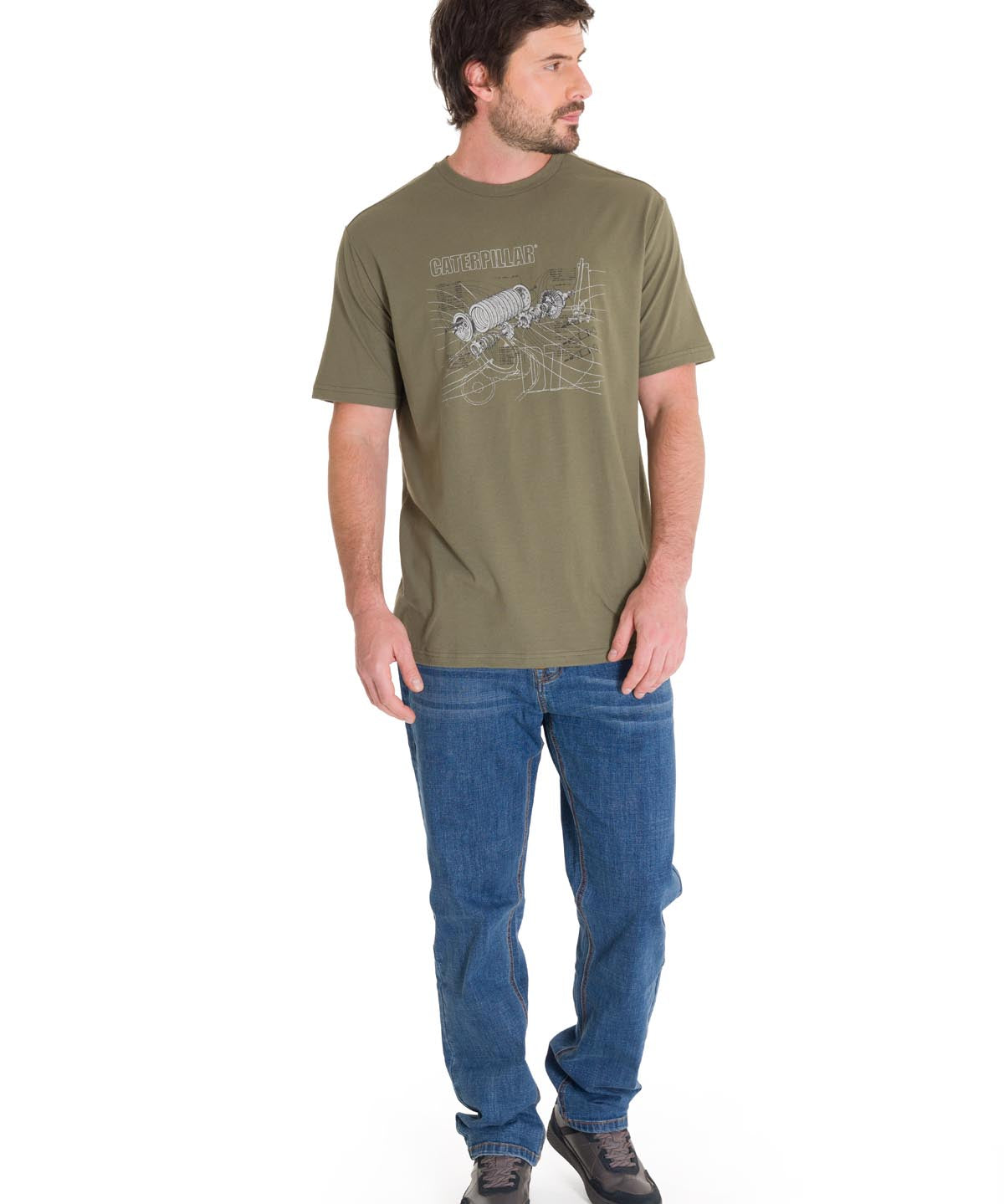 Jeans Denim Hombre Coolmax Denim Slim Azul Cat