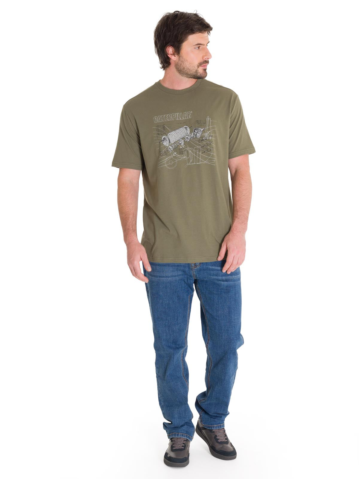 Jeans Denim Hombre Coolmax Denim Slim Azul Cat