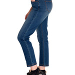 Jeans Denim Mujer Triblend Stretch Denim High-Rise Straight Azul Cat