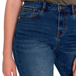 Jeans Denim Mujer Triblend Stretch Denim High-Rise Straight Azul Cat