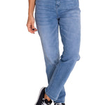 Jeans Denim Mujer Triblend Stretch Denim High-Rise Straight Celeste Cat