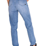 Jeans Denim Mujer Triblend Stretch Denim High-Rise Straight Celeste Cat