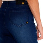 Jeans Denim Mujer Triblend Stretch Denim Mid-Rise Skinny Azul Cat