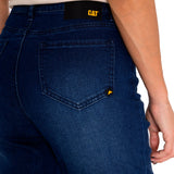 Jeans Denim Mujer Triblend Stretch Denim Mid-Rise Skinny Azul Cat