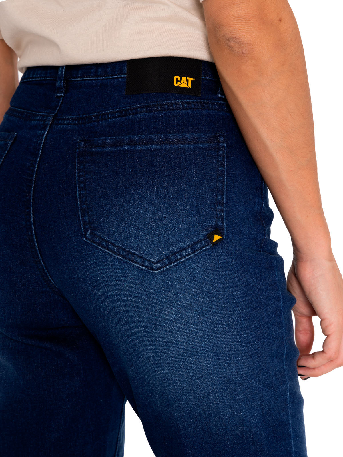 Jeans Denim Mujer Triblend Stretch Denim Mid-Rise Skinny Azul Cat