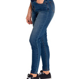 Jeans Denim Mujer Triblend Stretch Denim Mid-Rise Skinny Azul Cat