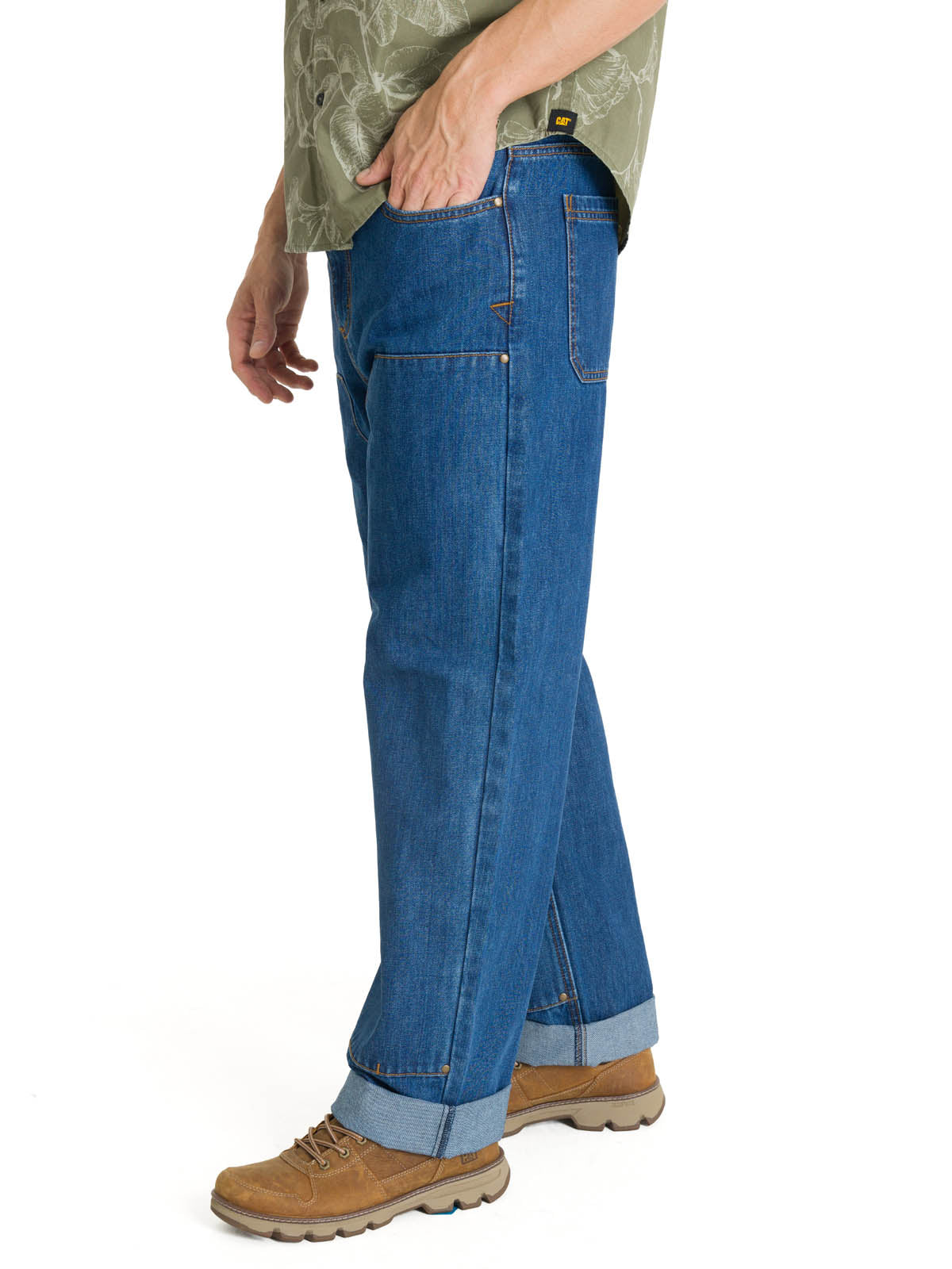 Jeans Hombre Double Front Azul CAT