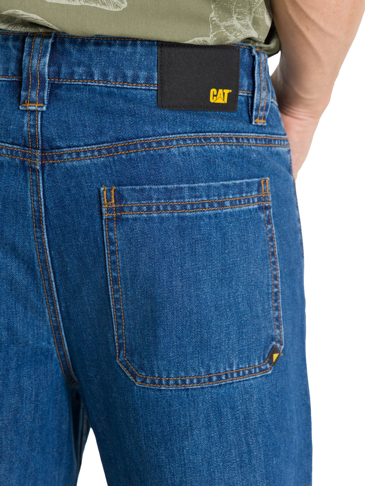 Jeans Hombre Double Front Azul CAT