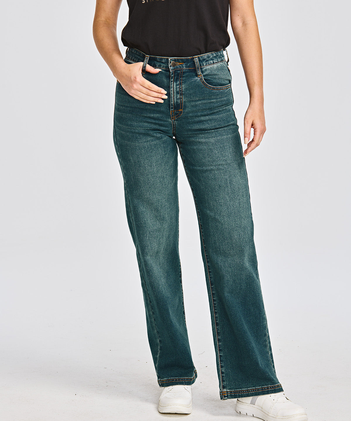 Jeans Casual Mujer TRIBLEND STRETCH DENIM WIDE LEG Azul CAT