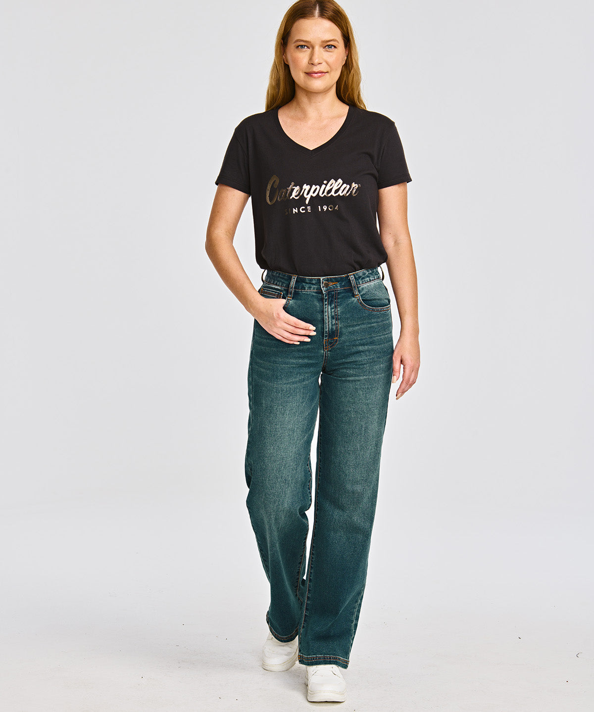 Jeans Casual Mujer TRIBLEND STRETCH DENIM WIDE LEG Azul CAT