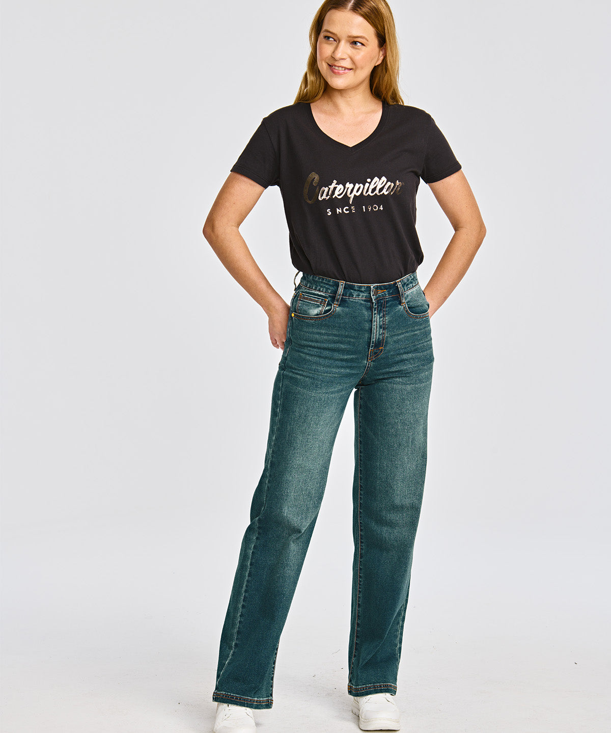 Jeans Casual Mujer TRIBLEND STRETCH DENIM WIDE LEG Azul CAT