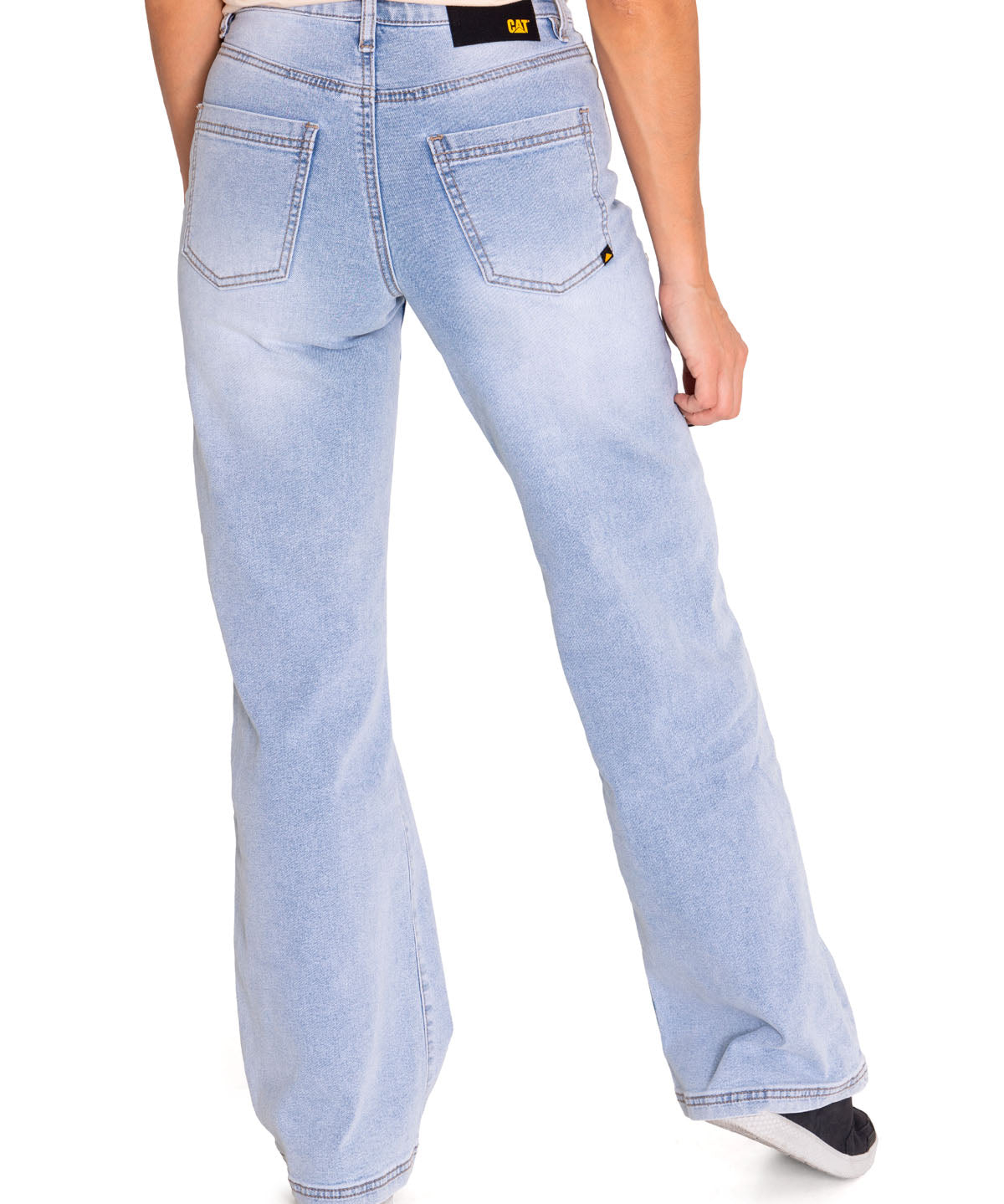 Jeans Denim Mujer Triblend Stretch Denim Wide Leg Celeste Cat