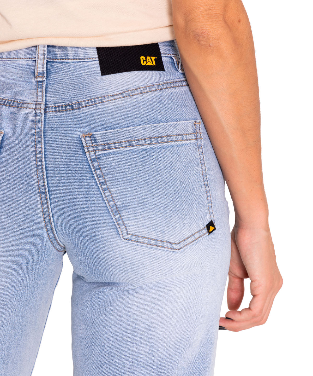 Jeans Denim Mujer Triblend Stretch Denim Wide Leg Celeste Cat