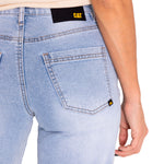 Jeans Denim Mujer Triblend Stretch Denim Wide Leg Celeste Cat