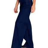 Jeans Denim Mujer Triblend Stretch Denim Wide Leg Azul Cat