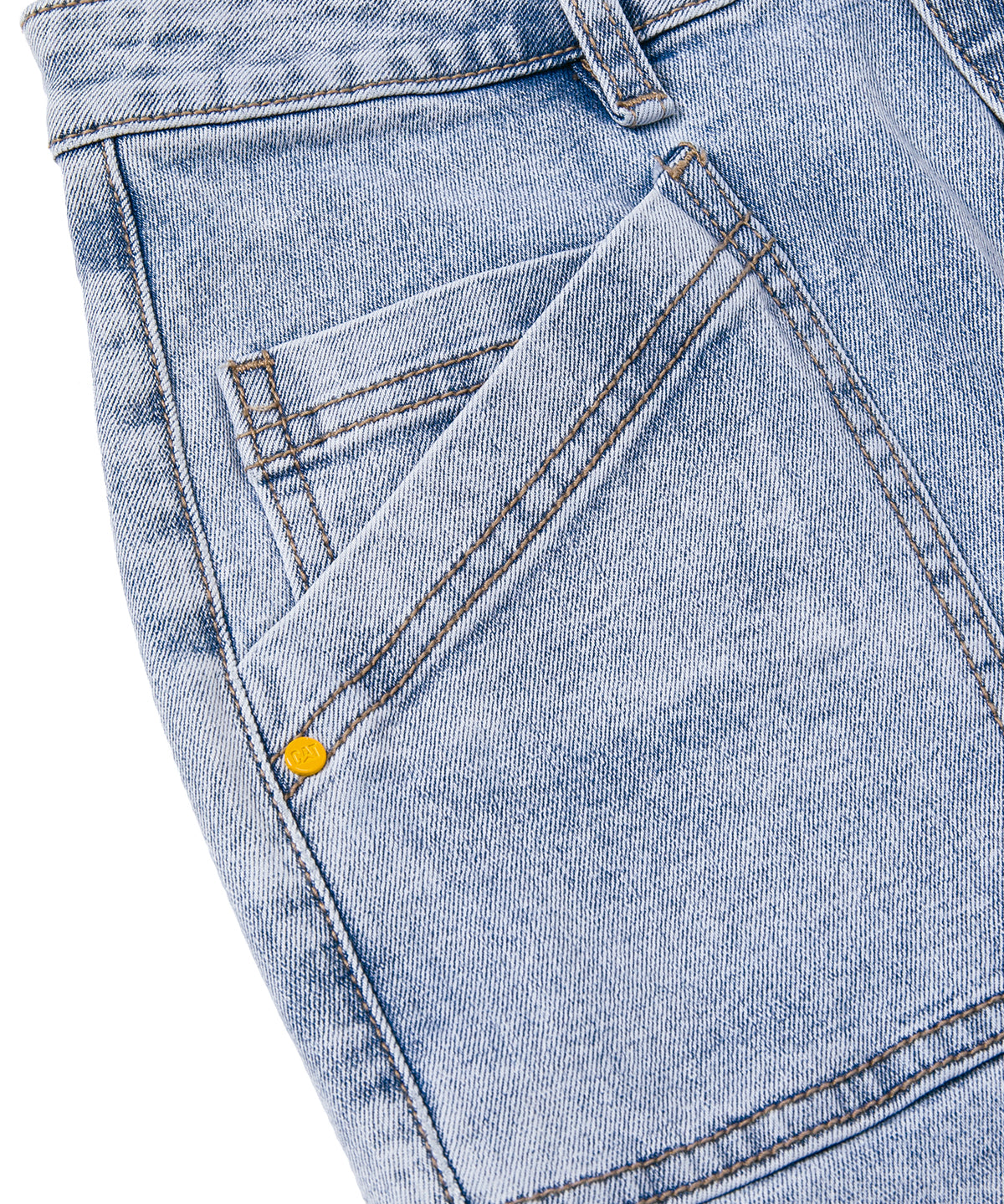 Short Casual Mujer TRIBLEND STRETCH DENIM SHORT Azul claro CAT