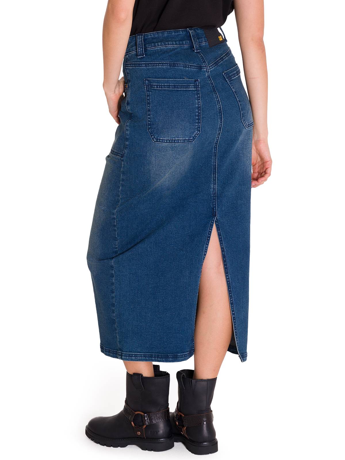 Falda Ajustada Casual Mujer CARPENTER MAXI SKIRT Denim Cat