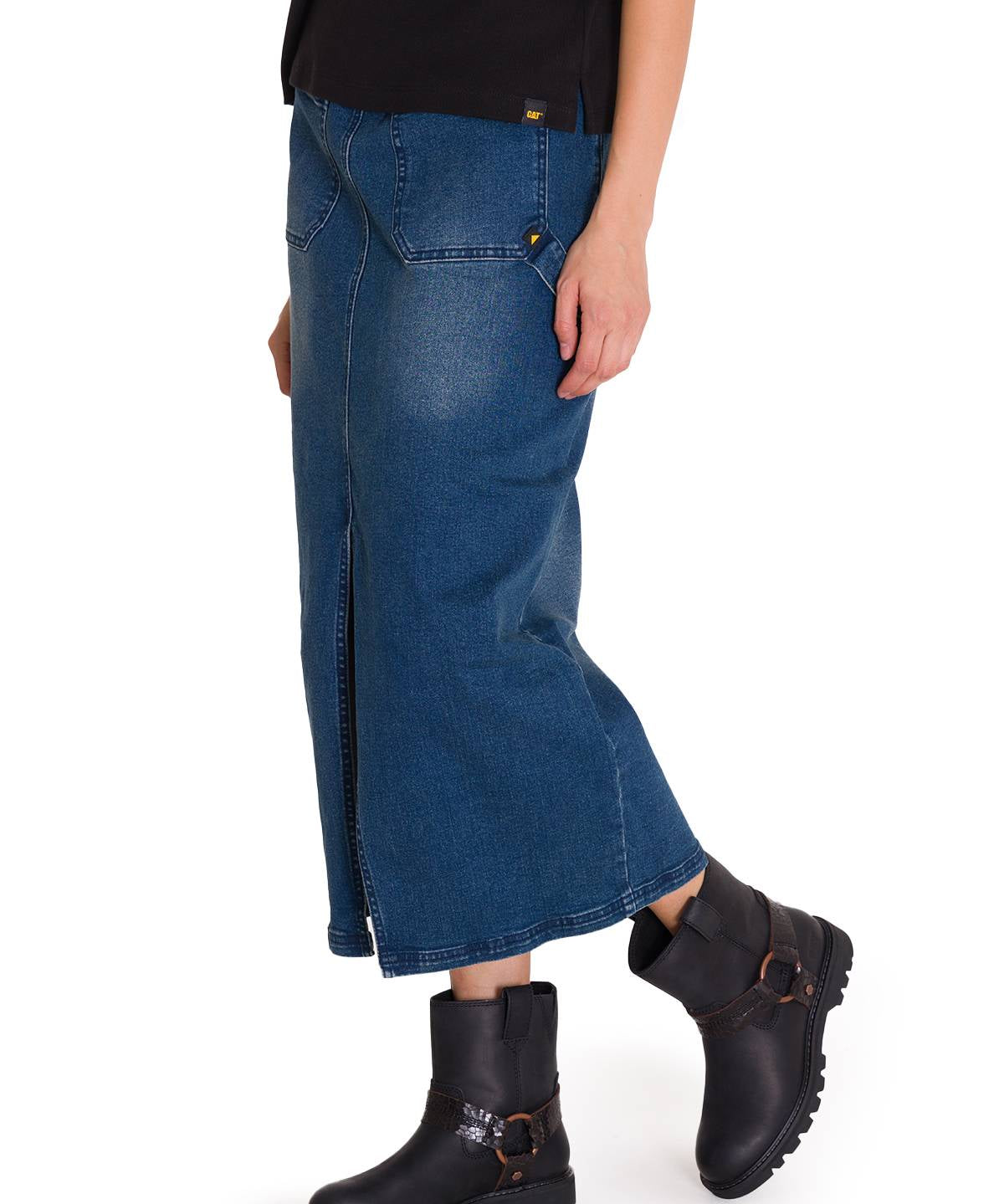 Falda Ajustada Casual Mujer CARPENTER MAXI SKIRT Denim Cat