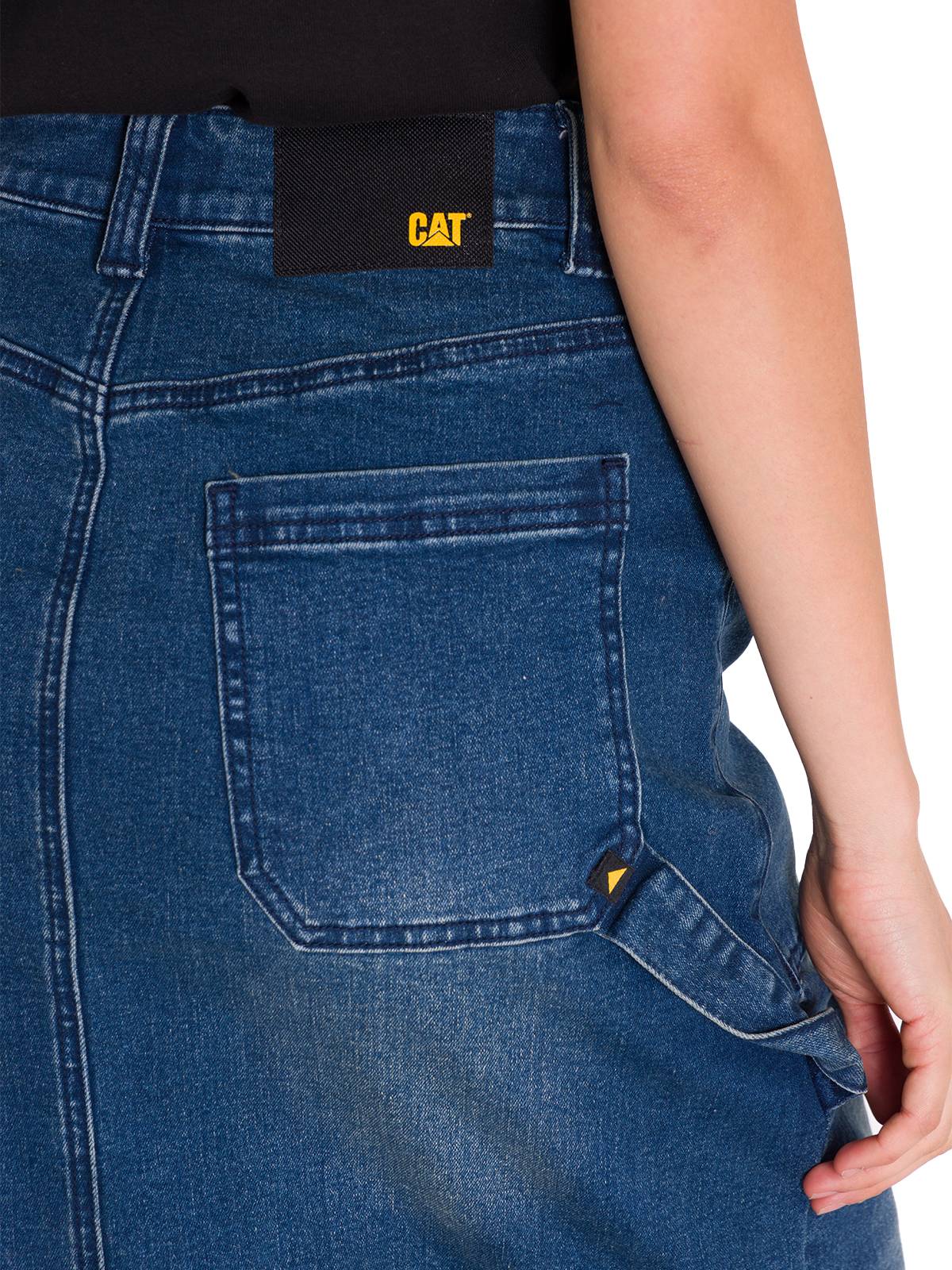 Falda Ajustada Casual Mujer CARPENTER MAXI SKIRT Denim Cat