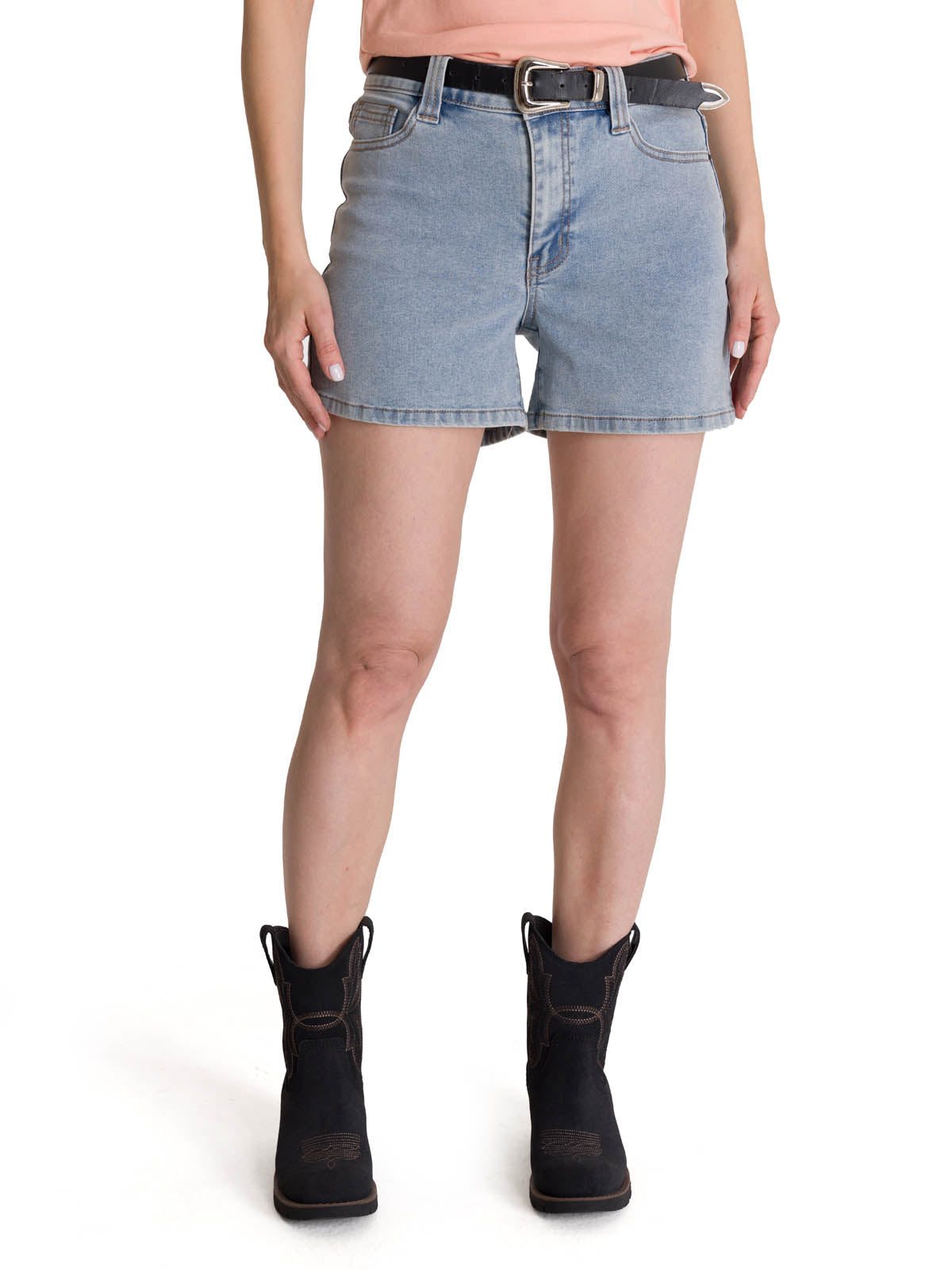 Short Denim Mujer 5 Bolsillos Azul Claro CAT