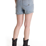 Short Denim Mujer 5 Bolsillos Azul Claro CAT