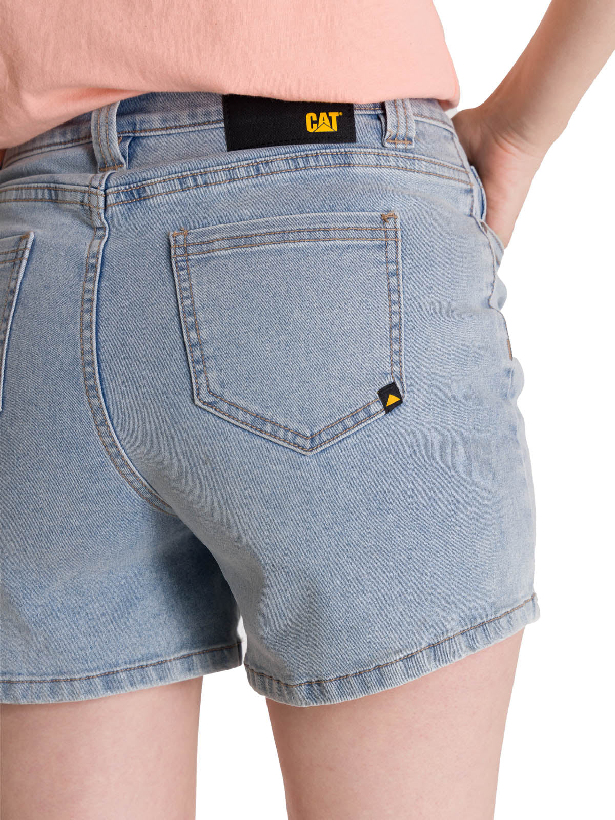 Short Denim Mujer 5 Bolsillos Azul Claro CAT