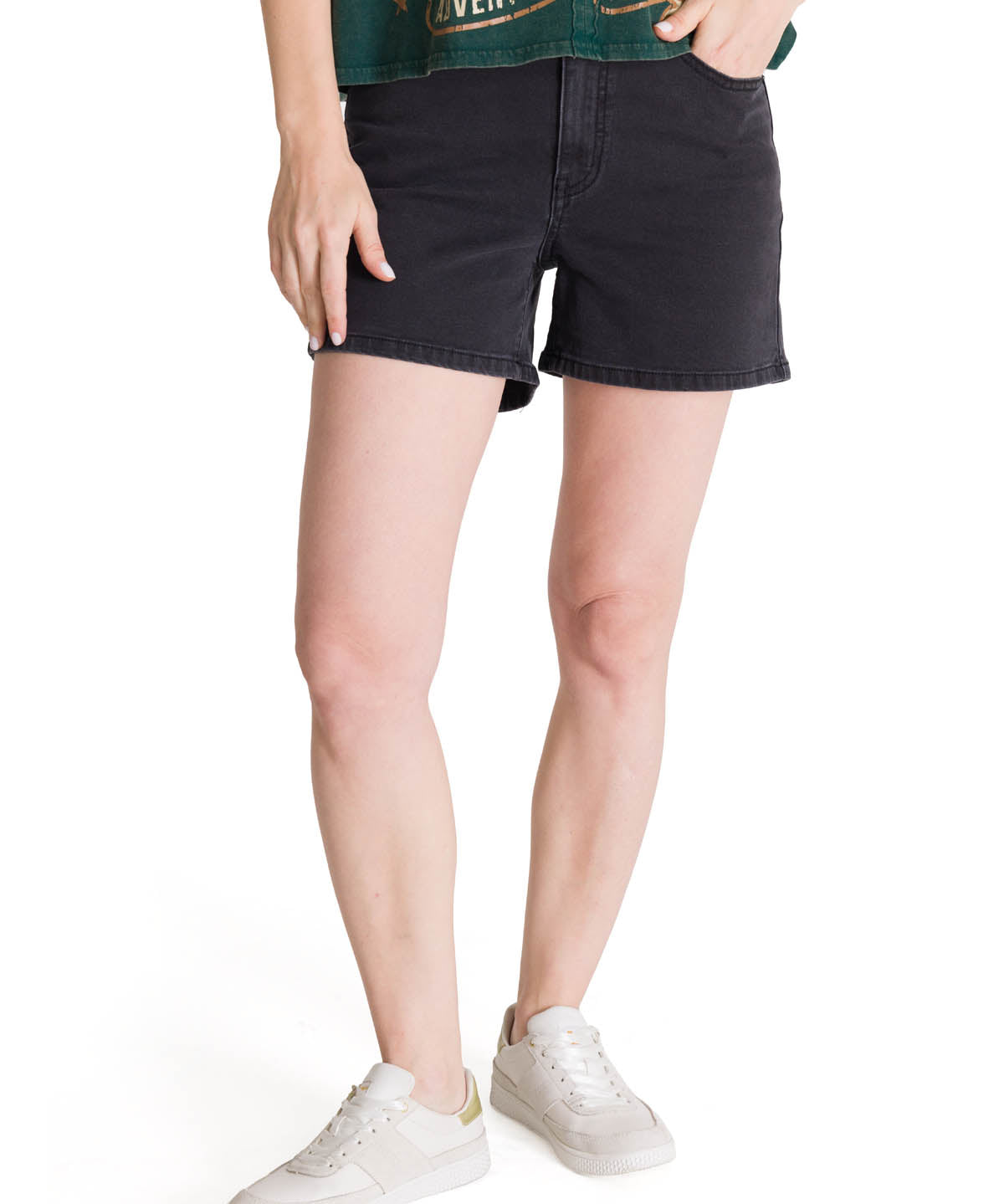 Short Denim Mujer 5 Bolsillos Negro CAT