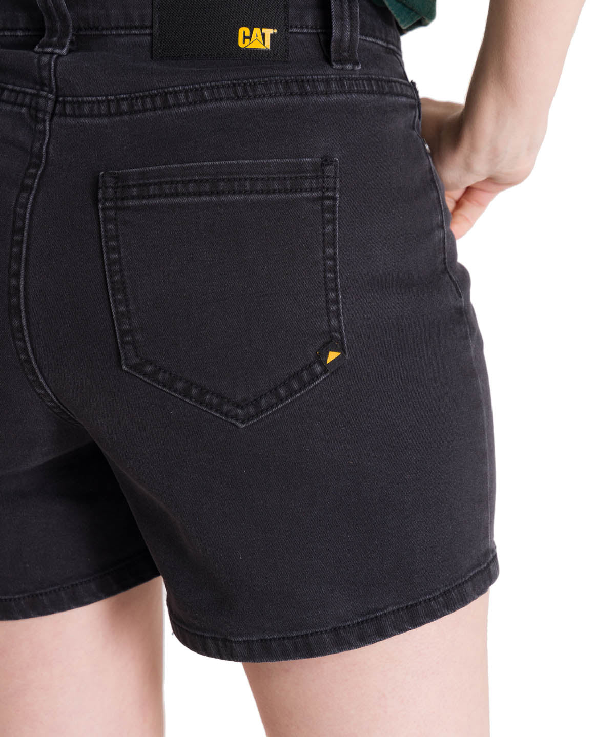 Short Denim Mujer 5 Bolsillos Negro CAT