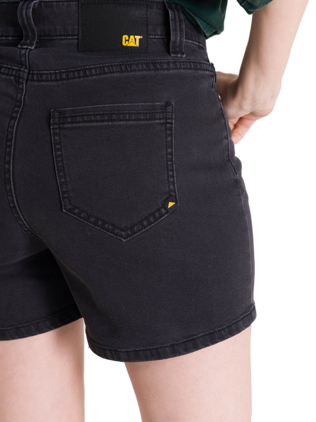 Short Denim Mujer 5 Bolsillos Negro CAT