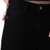 Short Mujer Denim High Rise Cowb Negro