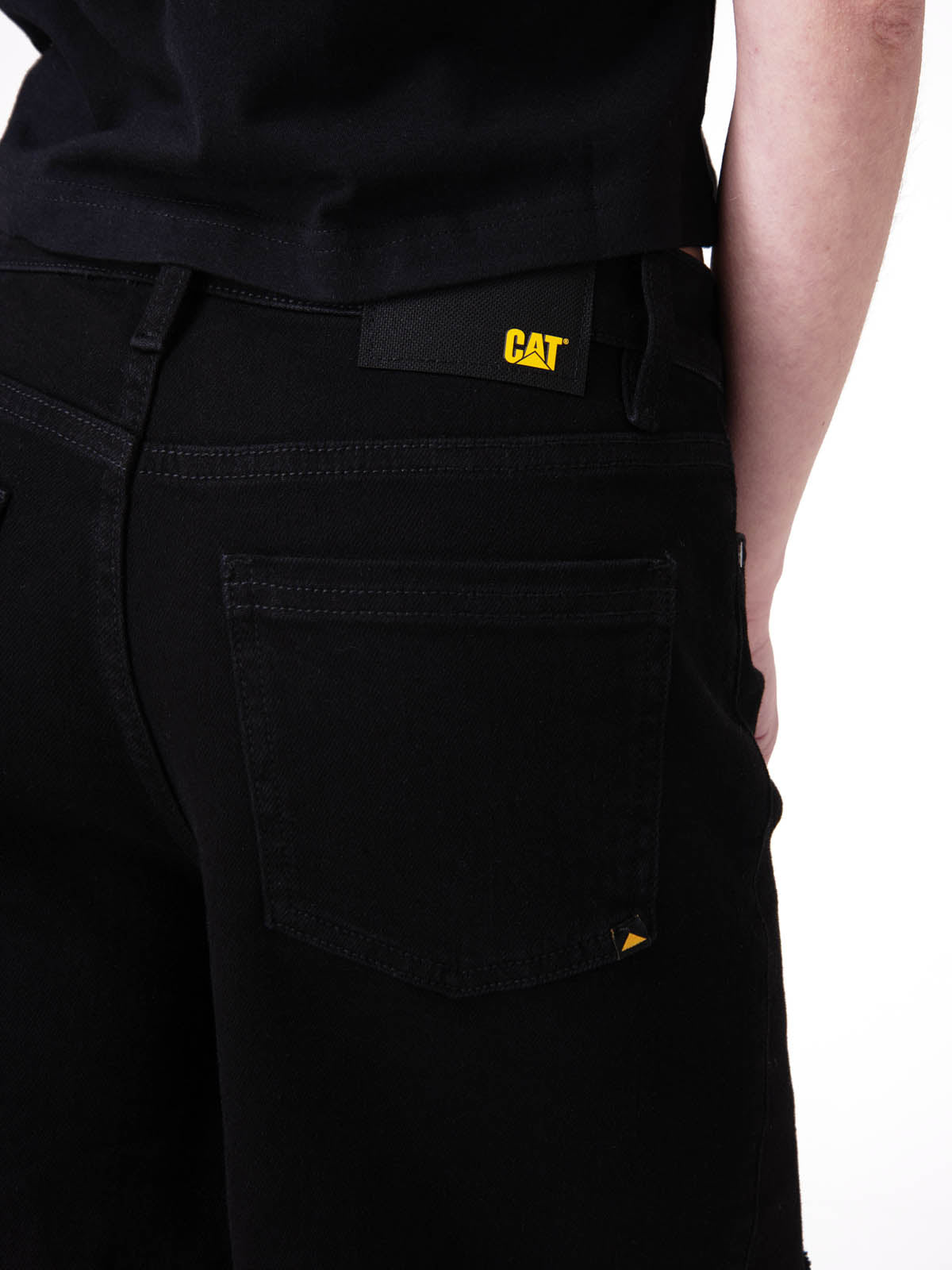 Short Mujer Denim High Rise Cowb Negro