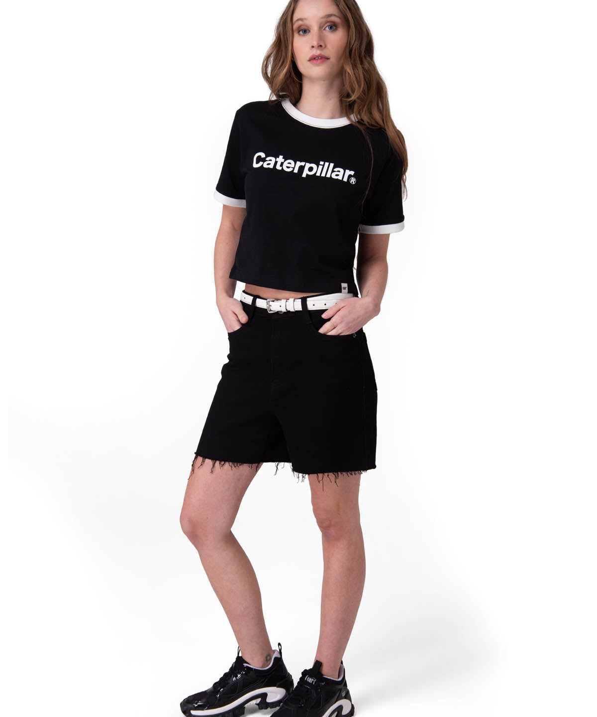 Short Mujer Denim High Rise Cowb Negro
