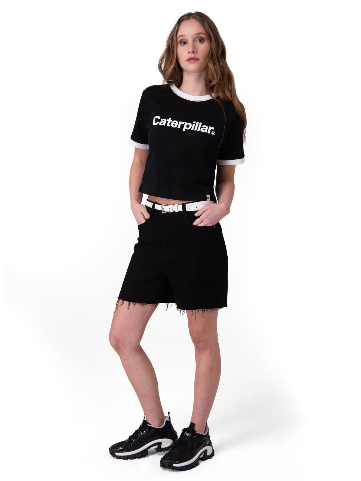 Short Mujer Denim High Rise Cowb Negro