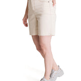 Short Tiro Alto Denim Mujer Cowboy Beige CAT