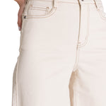 Short Tiro Alto Denim Mujer Cowboy Beige CAT