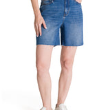 Short Tiro Alto Denim Mujer Cowboy Azul CAT