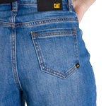 Short Tiro Alto Denim Mujer Cowboy Azul CAT